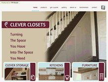 Tablet Screenshot of cleverclosets.ie